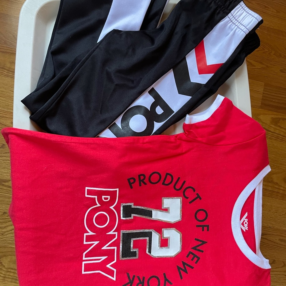 Girls L 6X Pony Product Of New York Athletic Pants & Shirt Set
